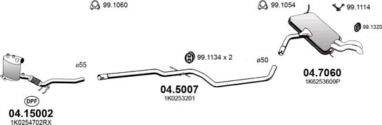 ASSO ART3166 - Система випуску ОГ autocars.com.ua