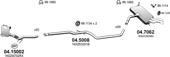 ASSO ART3168 - Система випуску ОГ autocars.com.ua