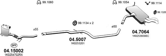ASSO ART3172 - Система випуску ОГ autocars.com.ua