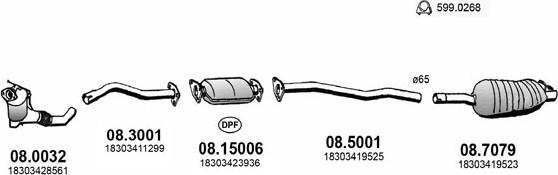 ASSO ART3190 - Система випуску ОГ autocars.com.ua