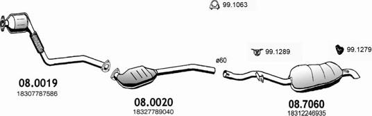 ASSO ART3194 - Система випуску ОГ autocars.com.ua