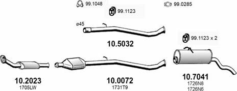 ASSO ART3230 - Система випуску ОГ autocars.com.ua