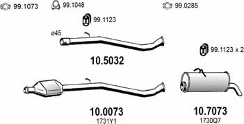 ASSO ART3232 - Система випуску ОГ autocars.com.ua