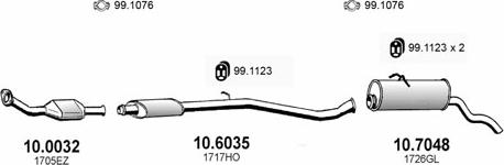 ASSO ART3233 - Система випуску ОГ autocars.com.ua