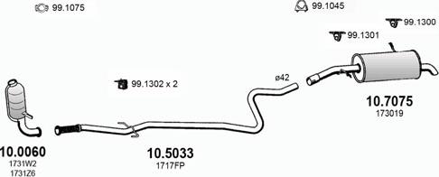 ASSO ART3236 - Система випуску ОГ autocars.com.ua