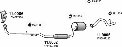 ASSO ART3289 - Система випуску ОГ autocars.com.ua