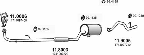 ASSO ART3290 - Система випуску ОГ autocars.com.ua