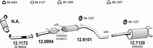 ASSO ART3301 - Система випуску ОГ autocars.com.ua