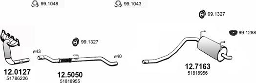 ASSO ART3319 - Система випуску ОГ autocars.com.ua