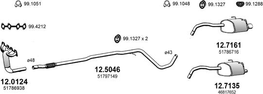 ASSO ART3336 - Система випуску ОГ autocars.com.ua