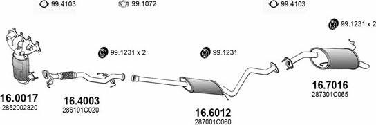 ASSO ART3394 - Система випуску ОГ autocars.com.ua