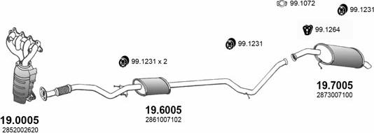 ASSO ART3401 - Система випуску ОГ autocars.com.ua