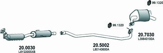 ASSO ART3430 - Система випуску ОГ autocars.com.ua
