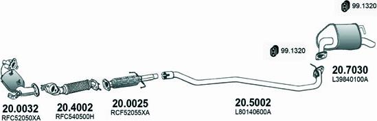 ASSO ART3434 - Система выпуска ОГ avtokuzovplus.com.ua