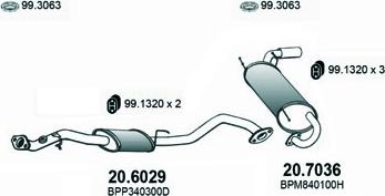 ASSO ART3442 - Система випуску ОГ autocars.com.ua