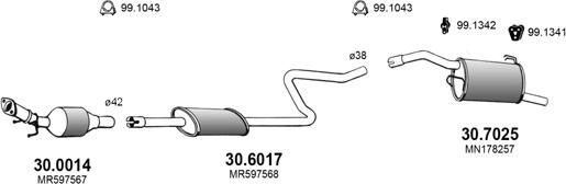 ASSO ART3460 - Система випуску ОГ autocars.com.ua