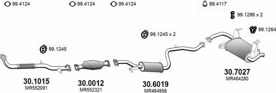 ASSO ART3469 - Система випуску ОГ autocars.com.ua