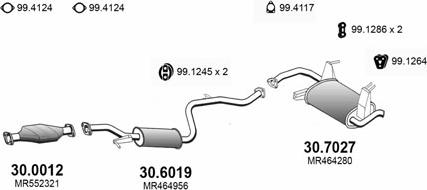 ASSO ART3471 - Система випуску ОГ autocars.com.ua