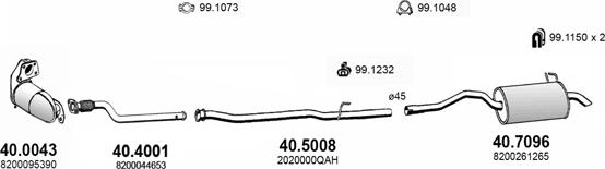 ASSO ART3484 - Система випуску ОГ autocars.com.ua