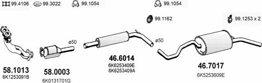 ASSO ART3624 - Система випуску ОГ autocars.com.ua