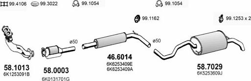 ASSO ART3625 - Система випуску ОГ autocars.com.ua