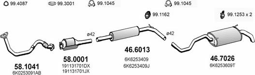 ASSO ART3637 - Система випуску ОГ autocars.com.ua