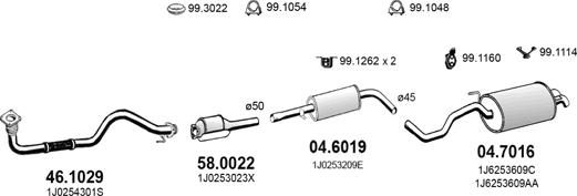 ASSO ART3650 - Система випуску ОГ autocars.com.ua