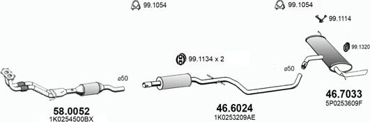 ASSO ART3652 - Система випуску ОГ autocars.com.ua