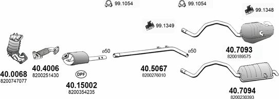 ASSO ART3682 - Система випуску ОГ autocars.com.ua
