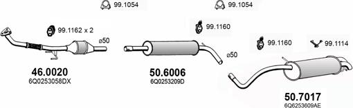 ASSO ART3725 - Система випуску ОГ autocars.com.ua