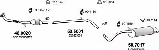 ASSO ART3727 - Система випуску ОГ autocars.com.ua