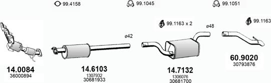 ASSO ART3756 - Система випуску ОГ autocars.com.ua