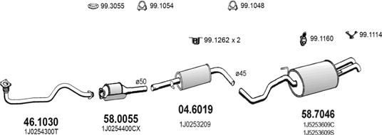 ASSO ART3761 - Система випуску ОГ autocars.com.ua