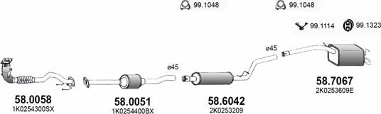 ASSO ART3764 - Система випуску ОГ autocars.com.ua