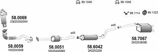 ASSO ART3765 - Система випуску ОГ autocars.com.ua