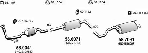 ASSO ART3790 - Система випуску ОГ autocars.com.ua
