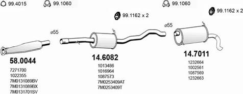 ASSO ART3806 - Система випуску ОГ autocars.com.ua