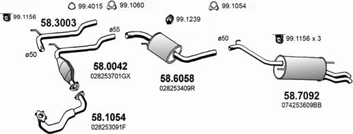 ASSO ART3815 - Система випуску ОГ autocars.com.ua