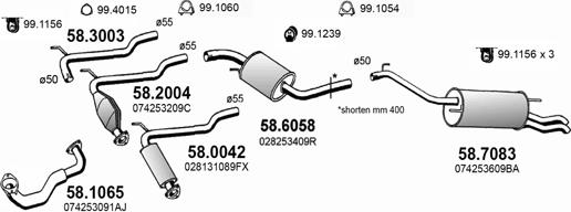 ASSO ART3830 - Система випуску ОГ autocars.com.ua