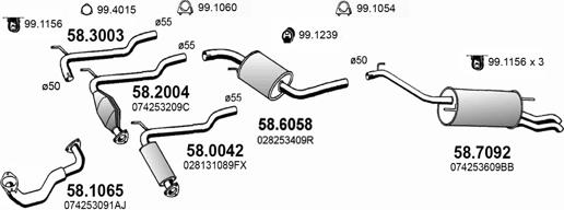 ASSO ART3833 - Система випуску ОГ autocars.com.ua