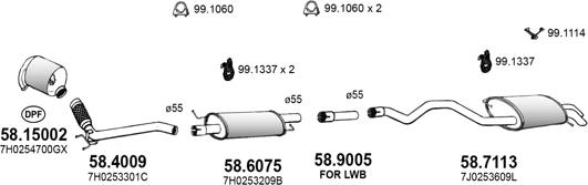 ASSO ART3859 - Система випуску ОГ autocars.com.ua