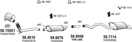 ASSO ART3862 - Система випуску ОГ autocars.com.ua