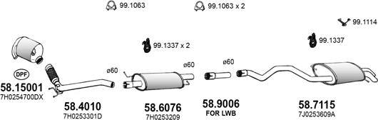 ASSO ART3863 - Система випуску ОГ autocars.com.ua