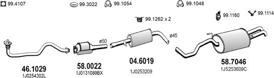 ASSO ART3871 - Система випуску ОГ autocars.com.ua