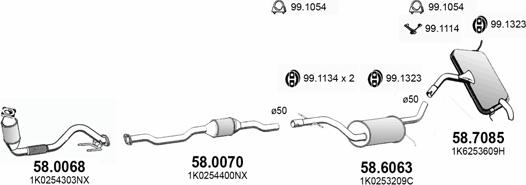ASSO ART3875 - Система випуску ОГ autocars.com.ua