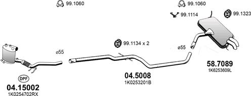ASSO ART3877 - Система випуску ОГ autocars.com.ua