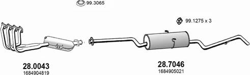 ASSO ART3980 - Система випуску ОГ autocars.com.ua