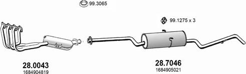 ASSO ART3982 - Система випуску ОГ autocars.com.ua