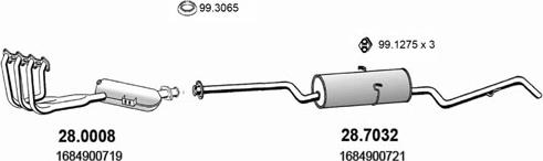 ASSO ART3989 - Система випуску ОГ autocars.com.ua