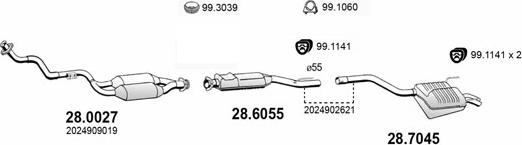 ASSO ART4014 - Система випуску ОГ autocars.com.ua